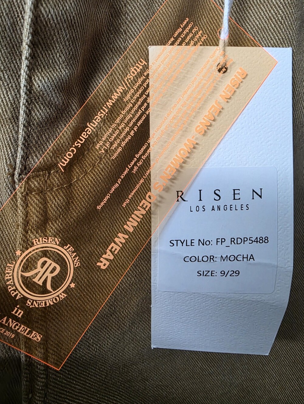 NWT Risen Los Angeles Cargo Jeans In Mocha Size 9/29 - Picture 5 of 9